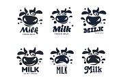 Milk vector logo | Food Illustrations ~ Creative Market