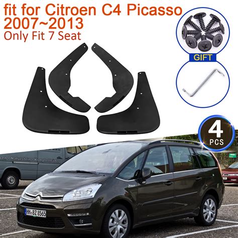 4x Mud Flap for Citroen Grand C4 Picasso 7 Seat 2007~2013 2012 2009 Accessories Mudguards Splash ...