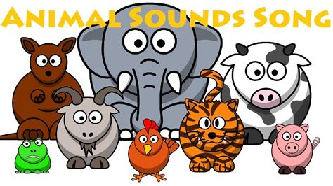 Animal Sounds Song | Animal sounds, Kids learning videos, Sound song