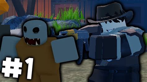 MOWING THEM DOWN! Zombie Hunter - ROBLOX - YouTube