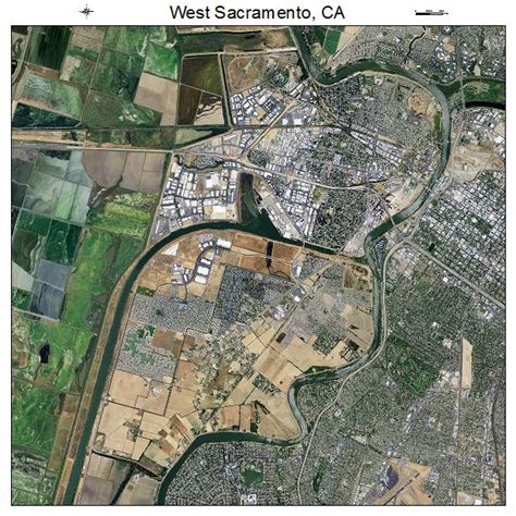 Aerial Photography Map of West Sacramento, CA California