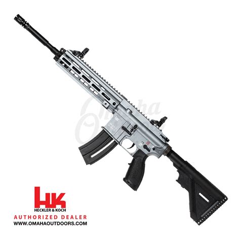 HK 416 Tungsten Gray Rifle 20 RD 22LR 16.1" - Omaha Outdoors