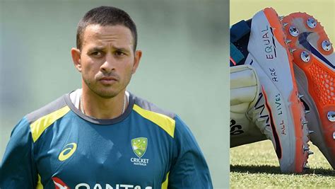 Cricket Australia bans Usman Khawaja from wearing freedom and equality slogans on shoes in 1st ...