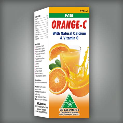 Orange- c With Natural Calcium and Vitamin C – mslaboratories