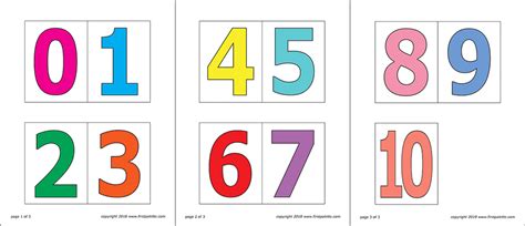 Large Printable Numbers 1 10 Pdf | Hartman