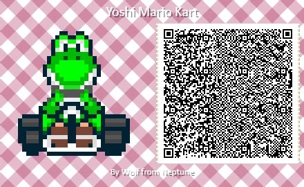 Super Mario Kart QR Codes - Animal Crossing New Horizons - super mario ...