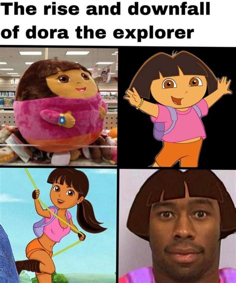 The rise and downfall of dora the explorer : r/memes