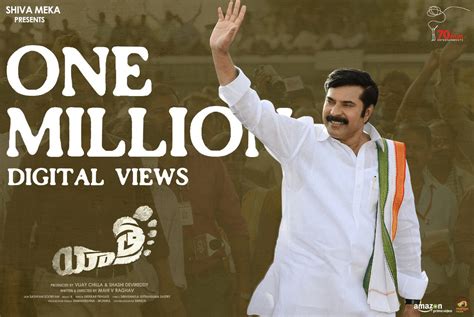 Yatra Movie Trailer Gets One Million Digital Views - Social News XYZ