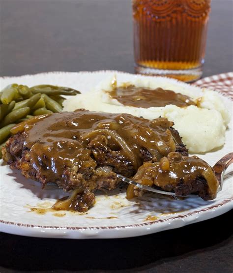 Hamburger Steaks With Onion Gravy - My Country Table