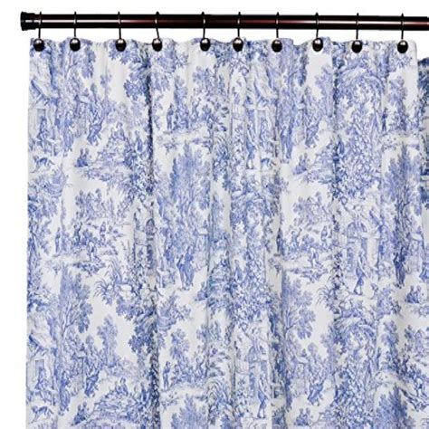 Victoria Park Toile Bathroom Shower Curtain, Blue - Walmart.com