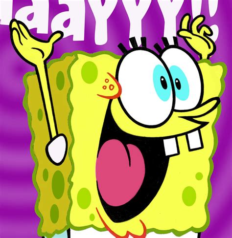 Spongebob birthday card by warpywoof on DeviantArt