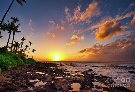 Napili Bay Maui At Sunset Photograph by Michele Hancock Photography - Fine Art America