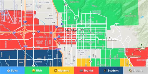 Where to Stay in Salt Lake City: Neighborhood Map by 171 Locals