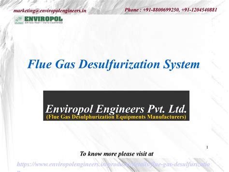 Flue Gas Desulfurization System by Enviropol Engineers - Issuu