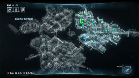 Batman Arkham City Game Map - Map Of Stoney Lake