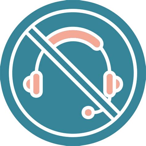 No headphones - Free technology icons