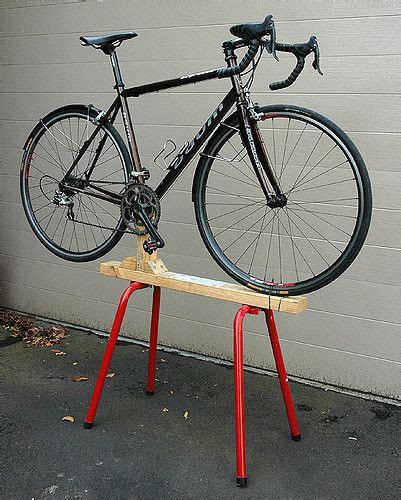 homemade bike workstand with bike | Supporti bici, Bicicletta, Bici