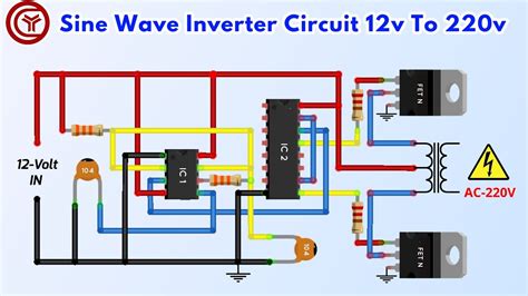 Modified sine wave inverter 12v to 220v - YouTube