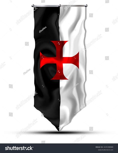 Illustration Flag Knights Templar Crusades Stock Illustration ...