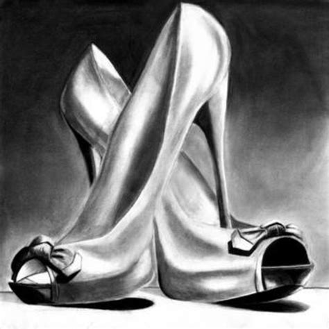 Shoes Framed Wall Art, Wall Art Prints, Model Drawing, Shoe Drawing, Ballet Shoes, Dance Shoes ...