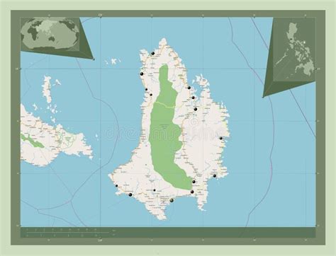 Catanduanes, Philippines. OSM. Major Cities Stock Illustration ...