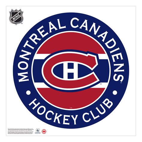 Montreal Canadiens 36'' x 36'' Team Logo Repositionable Wall - Decal