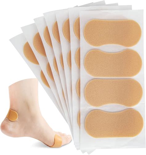 MSKS 7 Sheets Moleskin for Feet, Pre-Cut Foot Care Tape Patches, Waterproof Adhesive Soft Foam ...