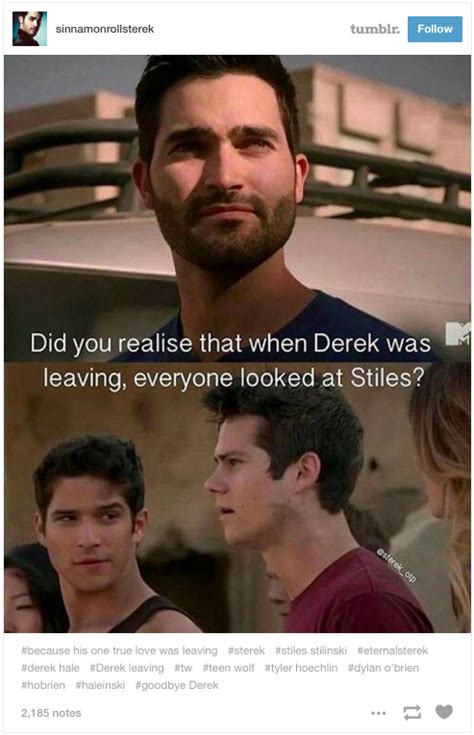 Sterek | Teen wolf quotes, Teen wolf mtv, Teen wolf derek