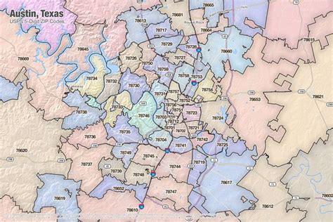 Austin Zip Code Map Printable - Printable Templates