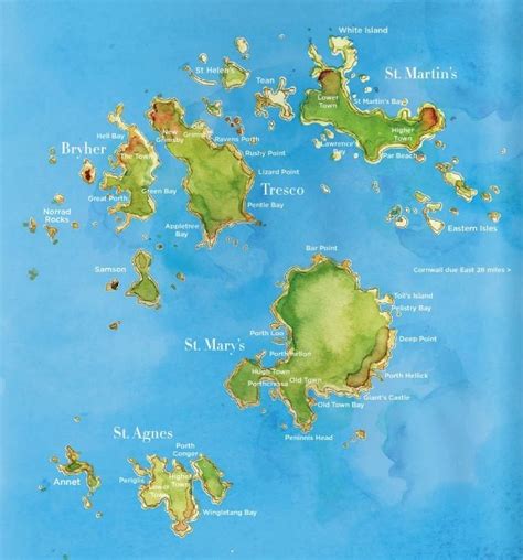 Isles of Scilly | Isles of scilly, Isle, Map