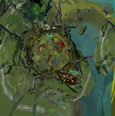 The Grove Map of POIs, Waypoints, Vistas, Skills and more - Guild Wars 2 Life