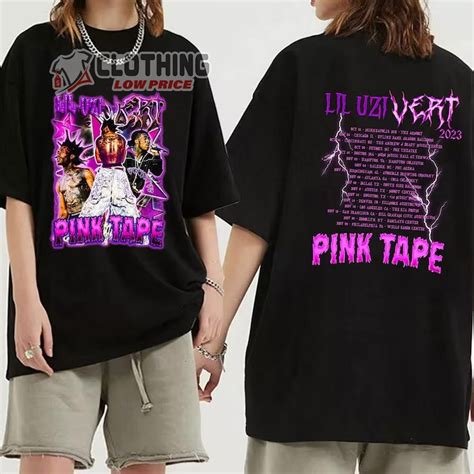 Lil Uzi Vert Concert 2023 Merch, Pink Tape Tour 2023 Tickets Shirt, Lil Uzi Vert Pink Tape 2023 ...