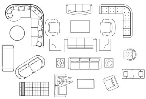 2d Furniture Drawing CAD Blocks Free Download - Cadbull