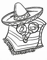 Cinco De Mayo Mexican Coloring Pages sketch template