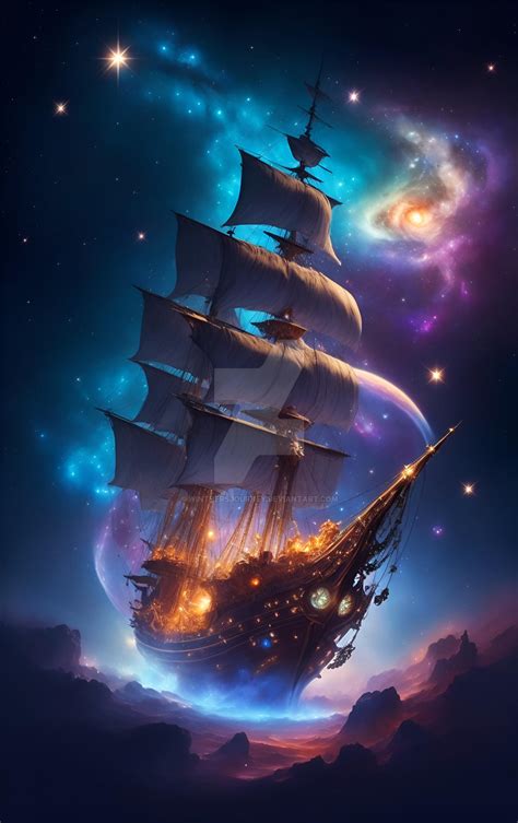 Space pirate ship. by WinthersJourney on DeviantArt