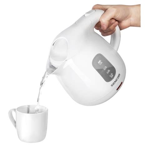 Sencor SWK1010WH Small Electric Kettle, 1L, White - Walmart.com ...