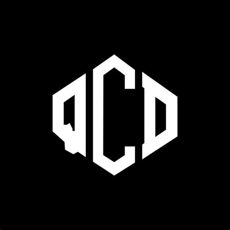 QCD letter logo design with polygon shape. QCD polygon and cube shape logo design. QCD hexagon ...