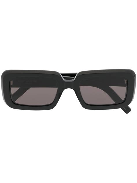 Saint Laurent Square-frame Tinted Sunglasses | ModeSens