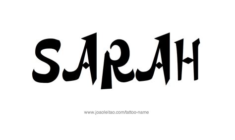 Sarah Name Tattoo Designs