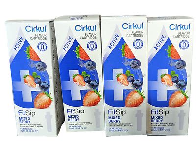 Cirkul Mixed Berry Water Flavor Cartridge 4 Pack | eBay