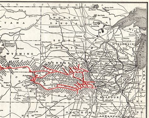 1913 Antique UNION PACIFIC Railroad Map Vintage Union Pacific | Etsy