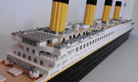 LEGO Titanic Model Sinking