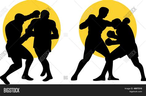 Boxing Silhouette Vector & Photo (Free Trial) | Bigstock