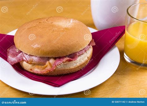 Bacon butty stock photo. Image of culinary, product, bacon - 53071142