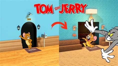 Minecraft tutorial :: How to make Tom and jerry house // The Secret ...