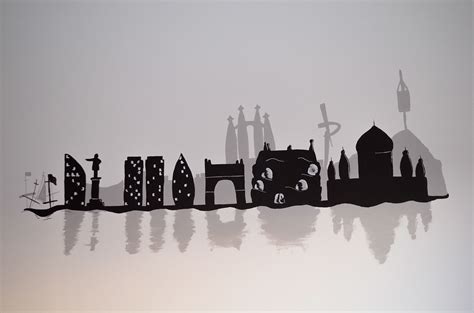 Barcelona skyline on Behance