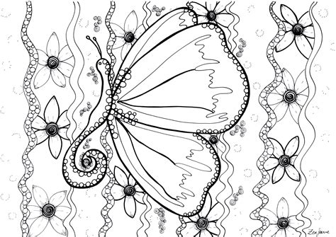 free printable butterfly coloring pages for kids - free printable ...