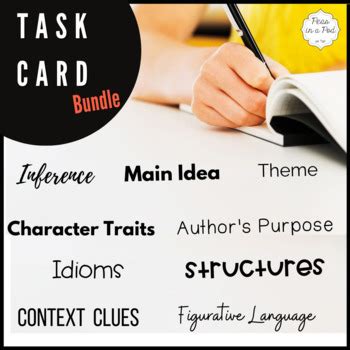 Main Idea Task Cards | Printable Main Idea Games by Peas in a Pod