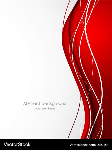 Abstract wavy background in red color Royalty Free Vector