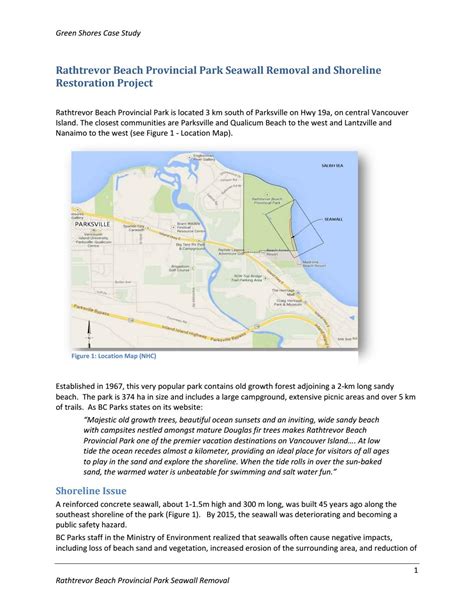 Rathtrevor beach shoreline restoration project article final by ...